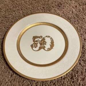 Vintage Mikasa 50th anniversary plate. 10 3/4” diameter great condition